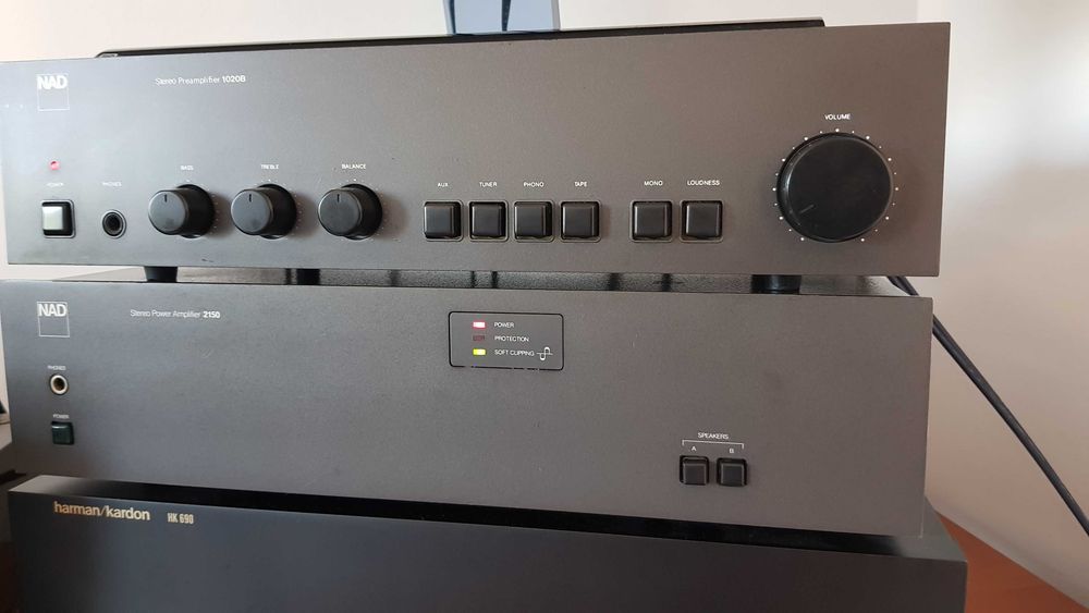 Koncówka mocy  NAD 2150 +  Przedwzmacniacz  NAD 1020B