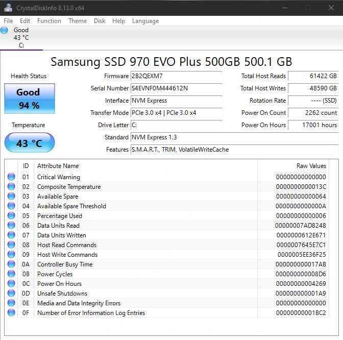 Dysk SSD M.2 NVMe Samsung 970 EVO Plus 500GB