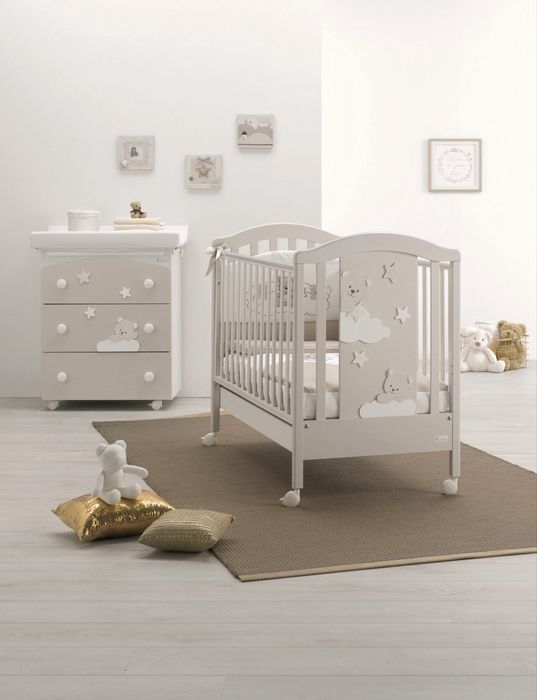 Azzurra Design Mars Avana итальянская детская кровать матрас и комод