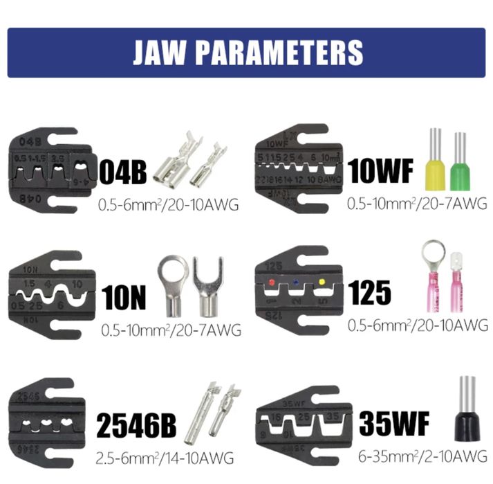 Kit - Alicate de cravar e ponteiras
