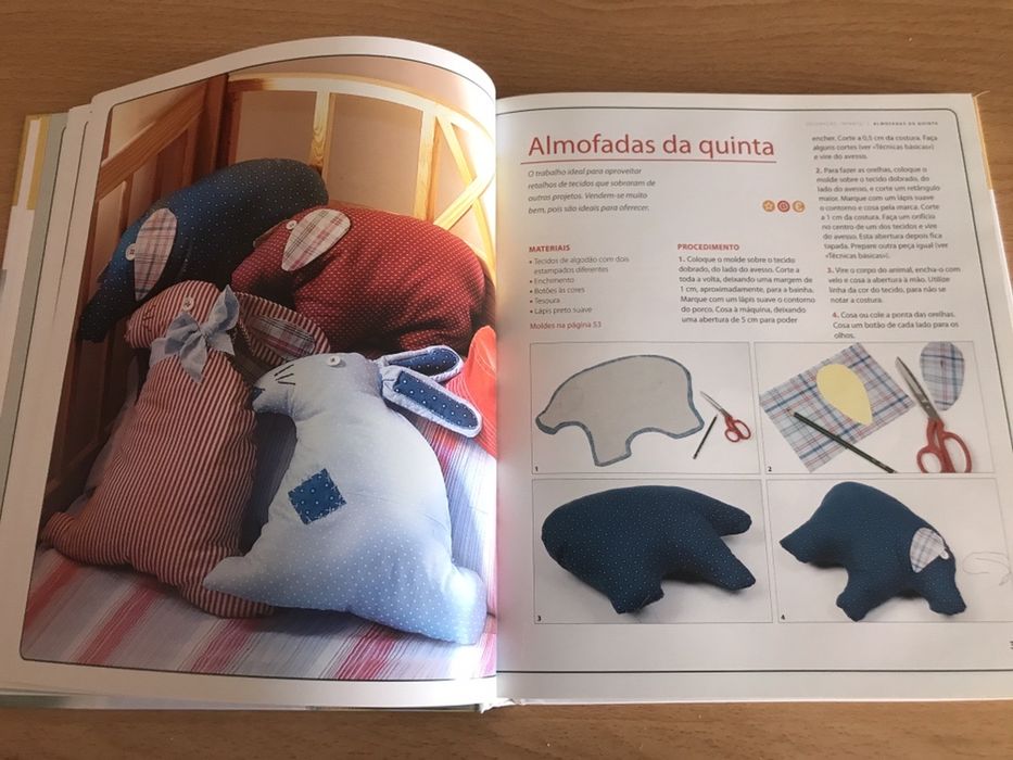 Livro que ensina a fazer diversos projetos de objetos decorativos