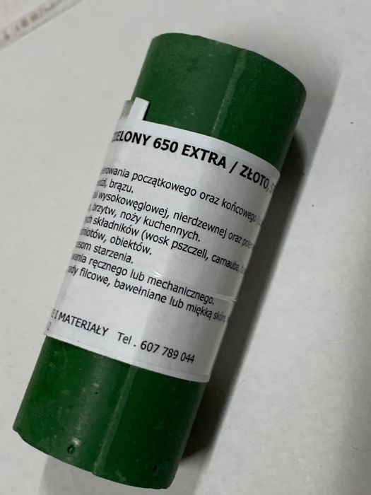 Pasta Polerska w bloku Złoto Srebro Mosiądz Miedź typ 650 Jubiler Hobb