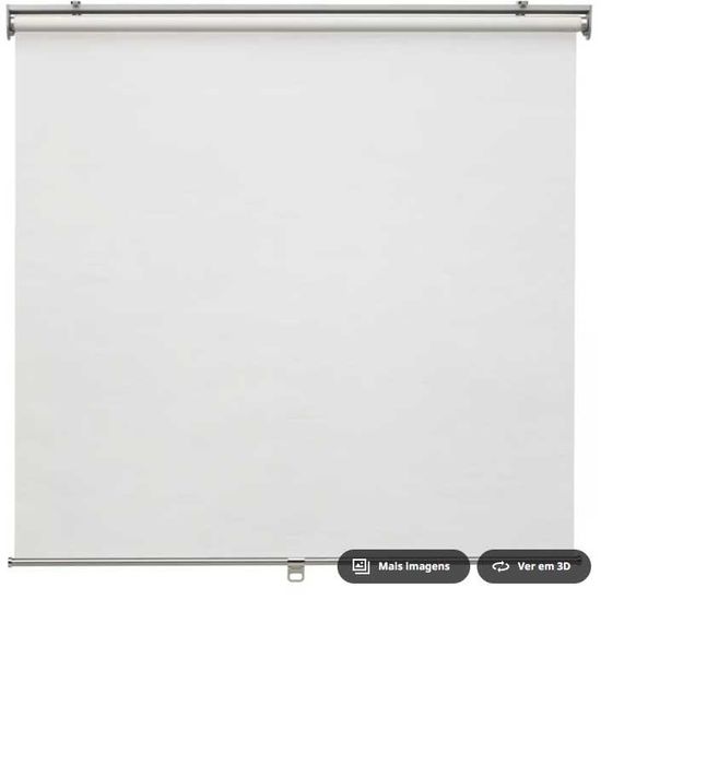 Estore de Rolo, IKEA, SKOGSKLÖVER, Branco, 140x195 cm