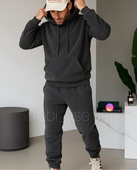 ‼️ ТЕПЛИЙ Костюм Чоловічій Фліс спортиний Мужской Комплект осень/зима