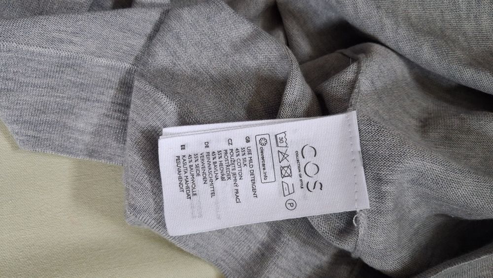 Sweter Cos jedwab +  bawełna