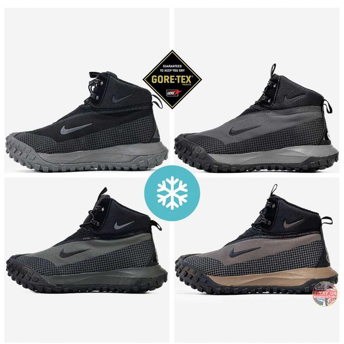 Чоловічі зимові кросівки Nike ACG Mountain Fly Gore-Tex Winter Fur з хутром мужские зимние кроссовки найк асг маунтин флай гортекс с мехом