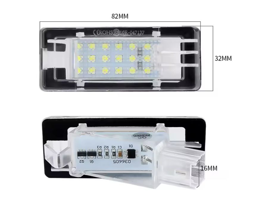 Luz matricula renault - varios modelos
