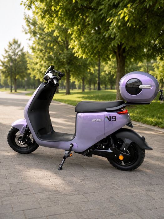FADA N9 1200W 25Ah Сріблястий | Електроскутер Електробайк До 60 км/год