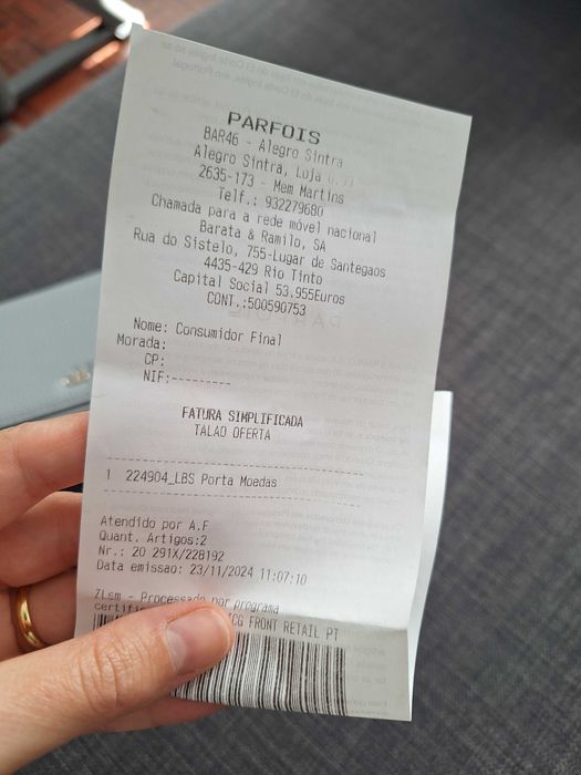 Carteira Parfois Cinzenta Nova