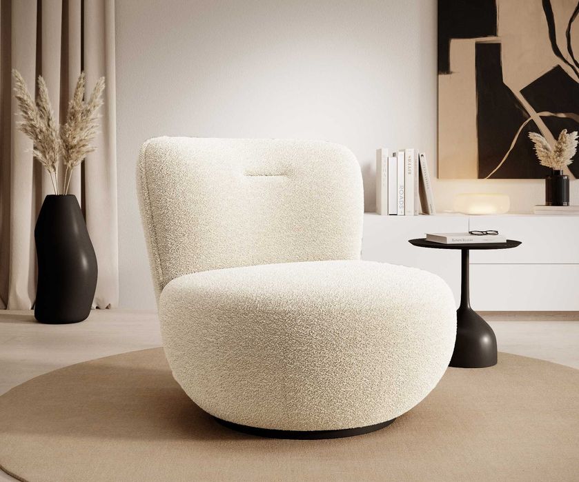 Fotel OVO /Obrotowy 360/Tkanina PREMIUM/ NOWOŚĆ !