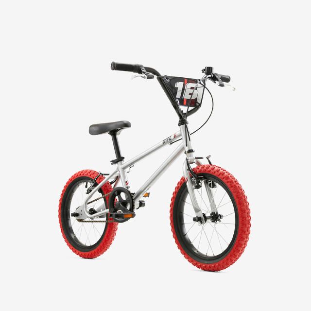 bicicleta bmx 16” wipe 500 6-9 anos cinza