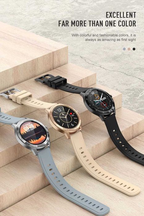 SmartWatch S32 tętno, ciśnienie, O2, kroki, powiadomienia.