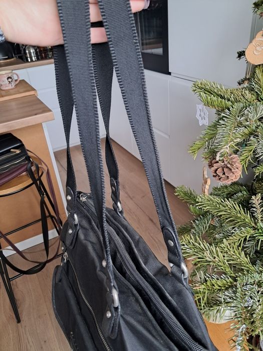 Czarna torebka materiałowa, Gabor