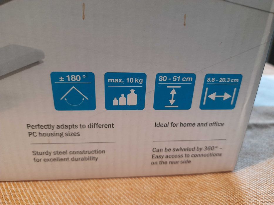 Uchwyt do komputera Digitus z mechanizmem Easy-Locking (DA-90411)