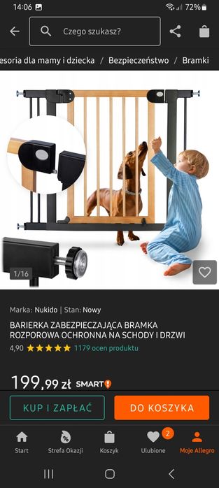 Bramka ochronna na schody