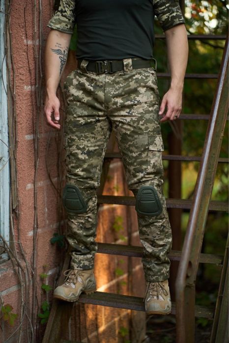 Брюки чоловічі на флісі з наколінниками