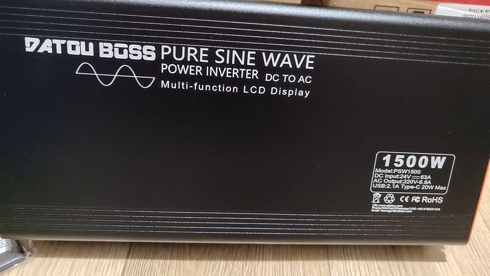 Datouboss 24v 1500/3000w . 12v 1800/3500