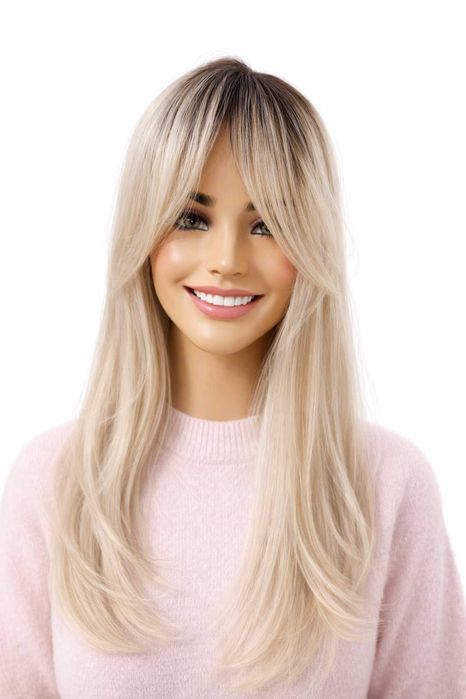 Topper damski długi ,dopinka syntetyczna Best Lukrecja blond ombre