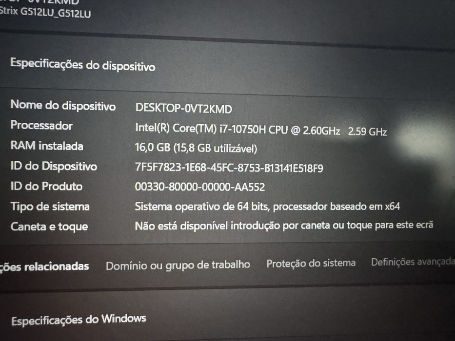 Portátil Gaming ASUS ROG Strix G15
