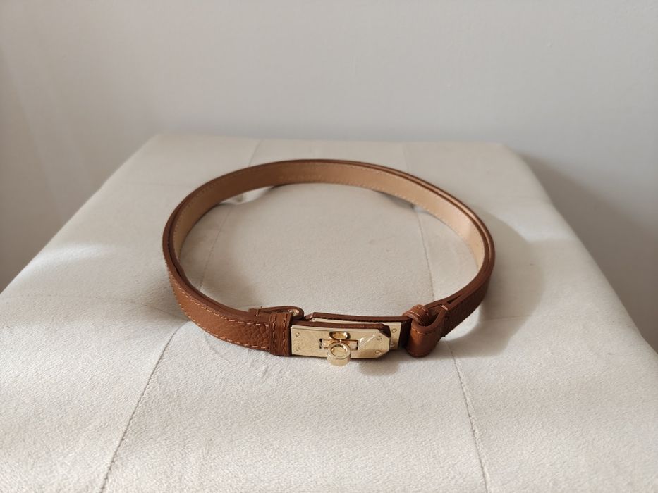 Cinto Camel Vera Pelle