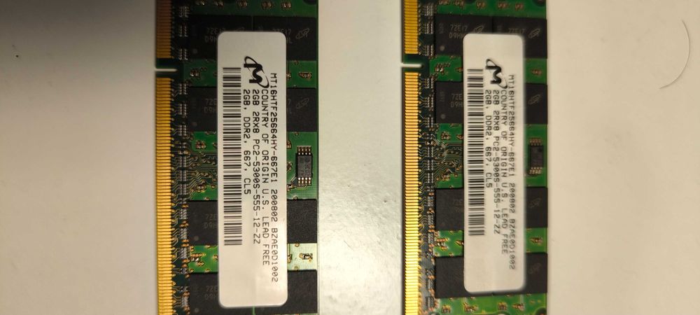 Ram PC portátil 1GB e 2GB