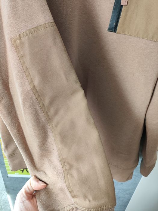 Brązowa bluza Ombre XXL Ombre performance z kieszonką