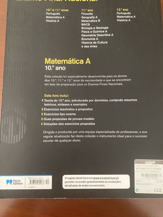 Preparacao para exame de Matematica 12º ano