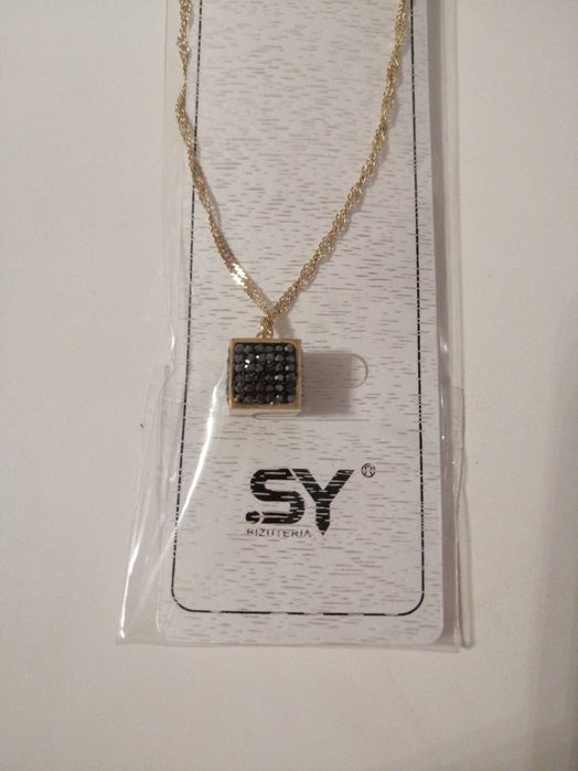 Łańcuszek kostka czarna