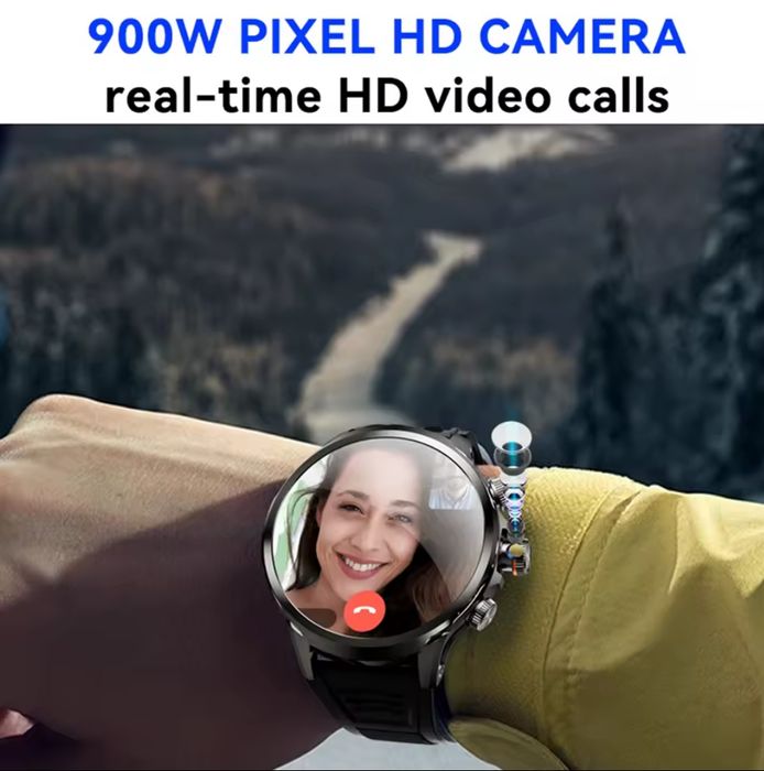 Смарт часы Android 10 ,8G-128G, 1980mAh, AMOLED.GPS.NFC.Sim.