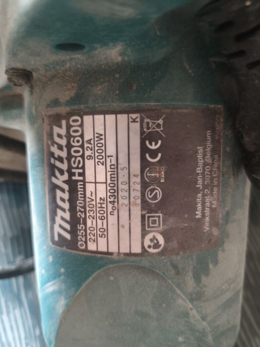 Makita hs0600 piła ciesielska pilarka 270mm