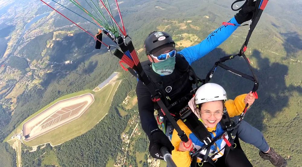 Lot Paralotnią Góra Żar