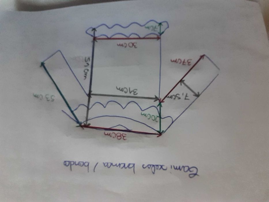 Camisola com folhos branca ou bordo