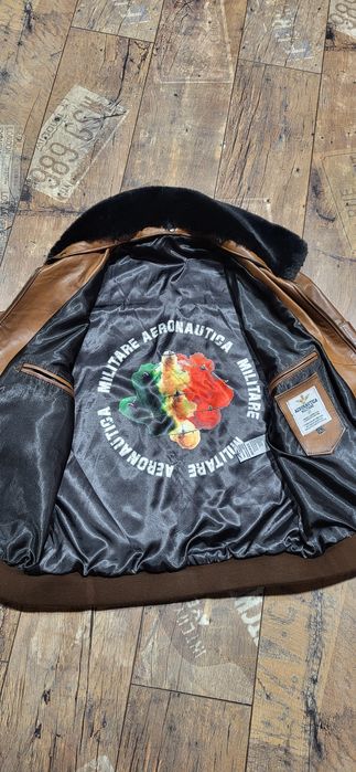 Aeronautica militare kurtka męska skóra naturalna premium XL
