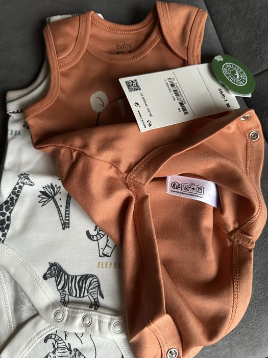 Боді дитяче c&а набір 3 шт 56 см 0-1 міс