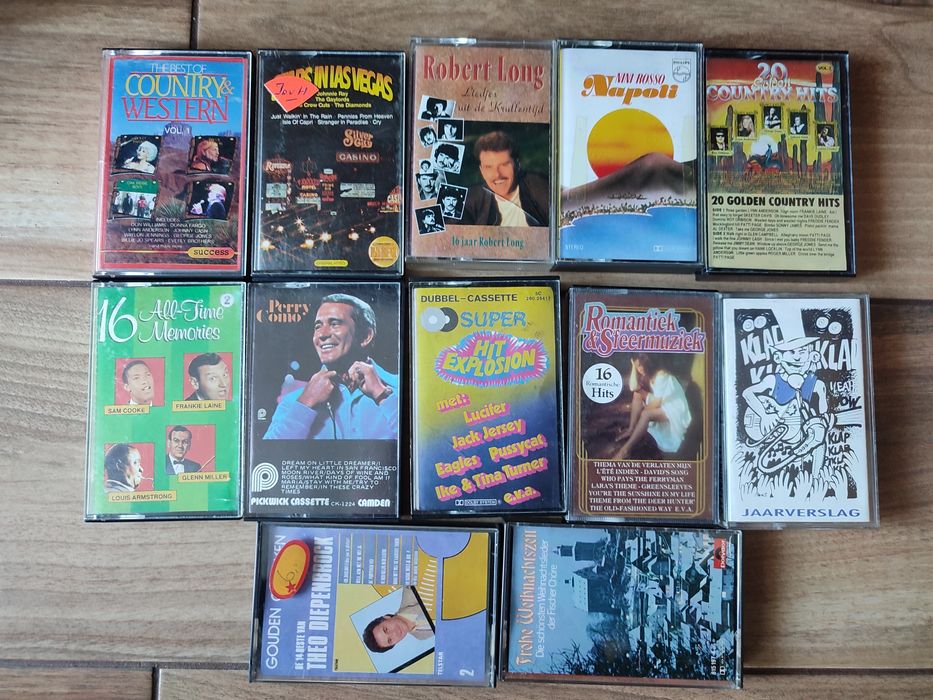 WYPRZEDAŻ! 12 x kaseta audio, oryginalne! Muzyka z lat 70