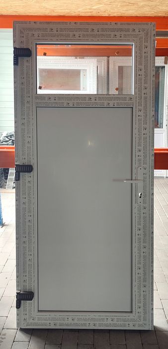 Drzwi Zewnętrzne 90x200 KACPRZAK Nowe PCV Sklepowe Białe - Lider OLX