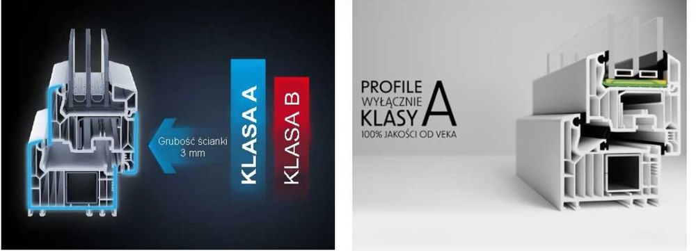 Okno PCV Veka SOFTLINE 7 Kom 82mm 3 SZYBY Energooszczędne 150x150 RU