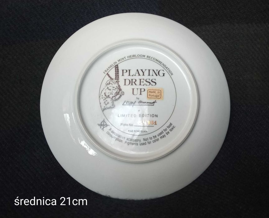 Talerz dekoracyjny z motywem kotów PREZENT DLA KOCIARY