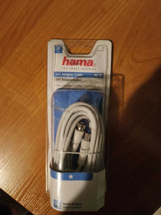 Hama Kabel antenowy 90Db Wtyk F - gniazdo 3m