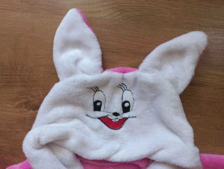 Банный халат зайчик размер 9 12 18 мес 74-80 см