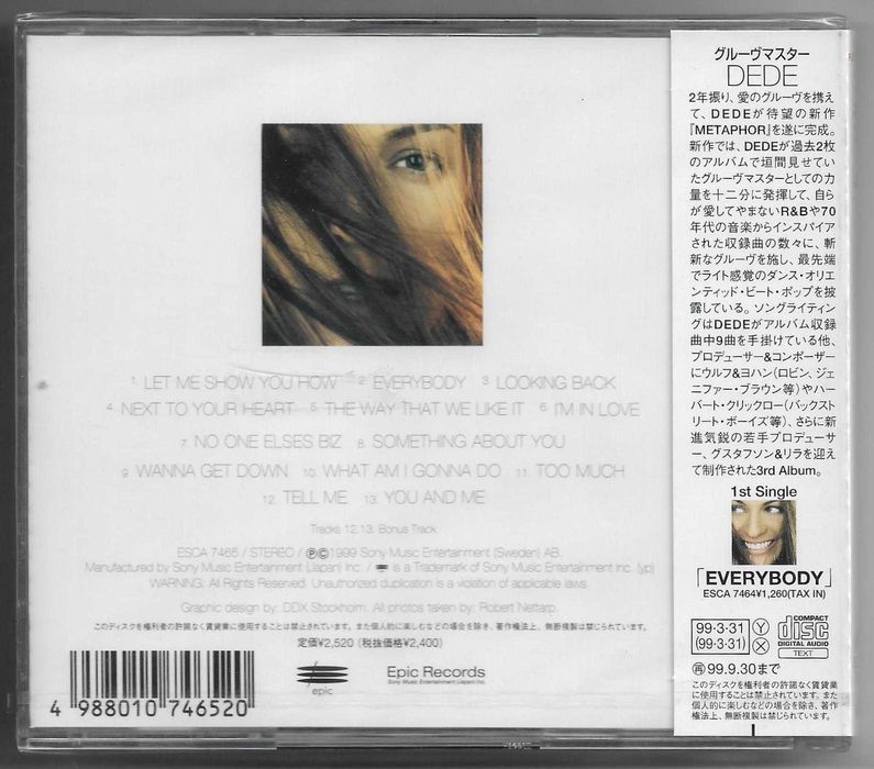 Dede - Metaphor - CD OBI JAPAN Nowa Folia