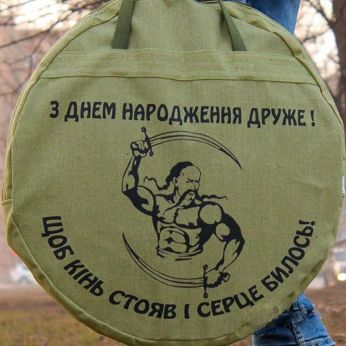 Сковорода з диску борони. Підставка для вогню, чохол, гравіювання друк