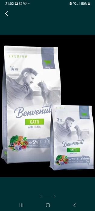 Сухий корм для котів Benvenuti Gatti лосось