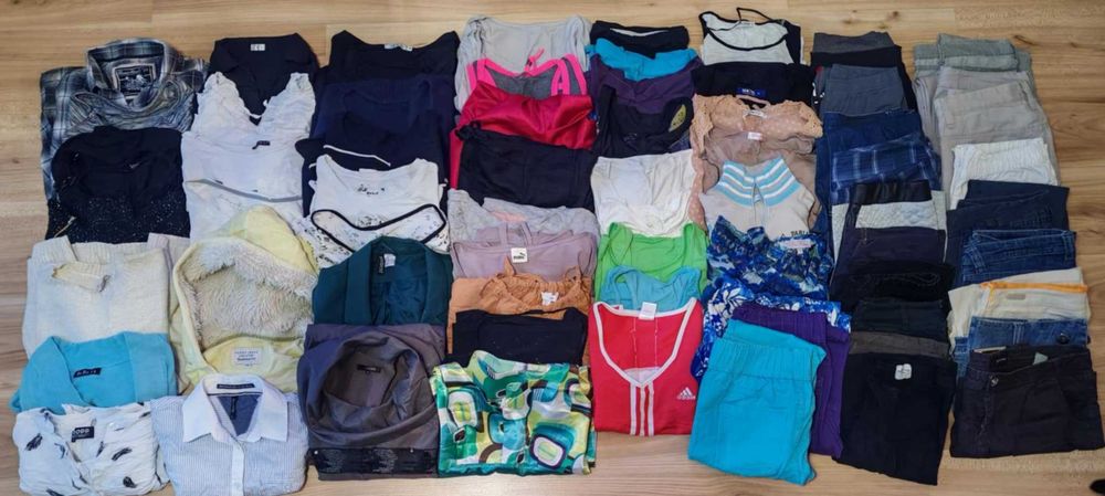 Paka ciuchów ubrań damskich 66 szt. W rozmiarze M