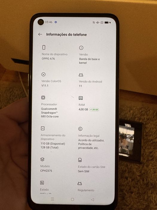 Telemovel Oppo A76