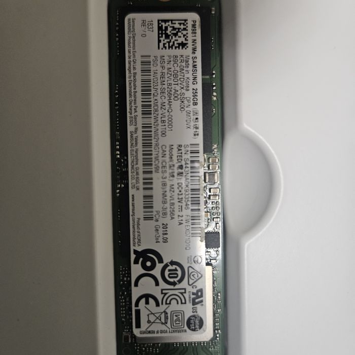 Dysk SSD do laptopa. Samsung PM981 NVMe 256 GB