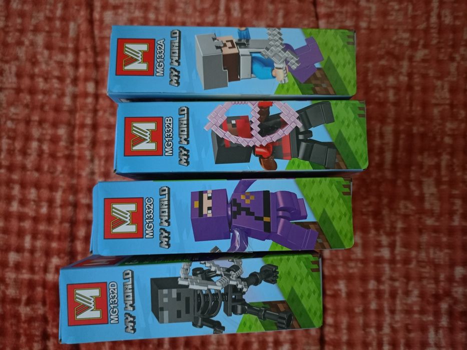 NOWE Mega zestaw klocków Minecraft My World Smok Endu 4 pudełka