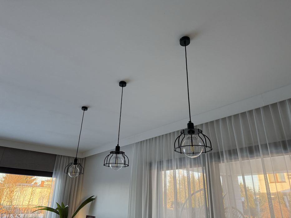 Lampa czarna 3szt.