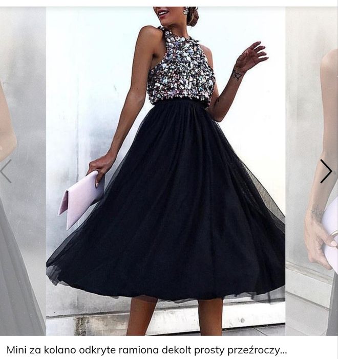 Sukienka z cekinami, nowa