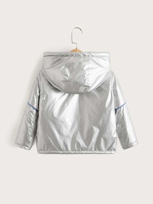 Shein срібляста осіння куртка для хлопчика 2-3 роки